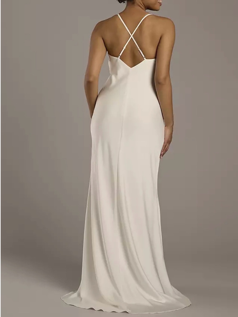 matte satin slip dress. Simple and perfectly elegant New with tags